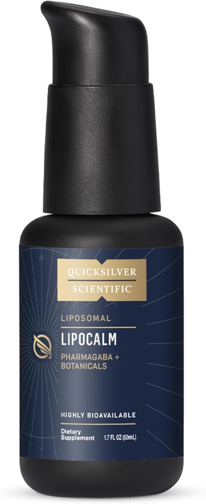 Quicksilver Scientific LipoCall - Liposomal GABA med urter til afslapning Support - Kamille, Passionflower Herb & Skullcap supplement til fred i sind & søvn rolig Support (1.7oz / 50ml)