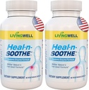 SOOTHE fælles supporttillæg - Proteolytiske enzymer som Bromelain & Papain, med Boswellia, gurkemeje & Gingers - fremmer Protein fordøjelsesfunktion & Body Defense Wellness- 90 Greve (2 Pack)
