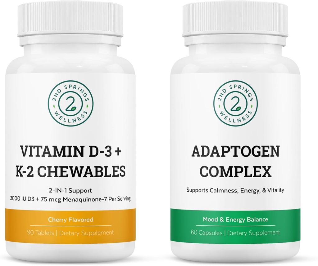 Adaptogen kompleks & D3- vitamin + K2 Chewables bundle