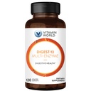 Vitamin World Digest- 13 Multi- Enzyme, 1010mg fordøjelsesenzymer Blend med Amylase, Bromelain, Papain & Lipase til fordøjelse og absorption, fordøjelsesenzymer til bloating & Gas, 120 kapsler