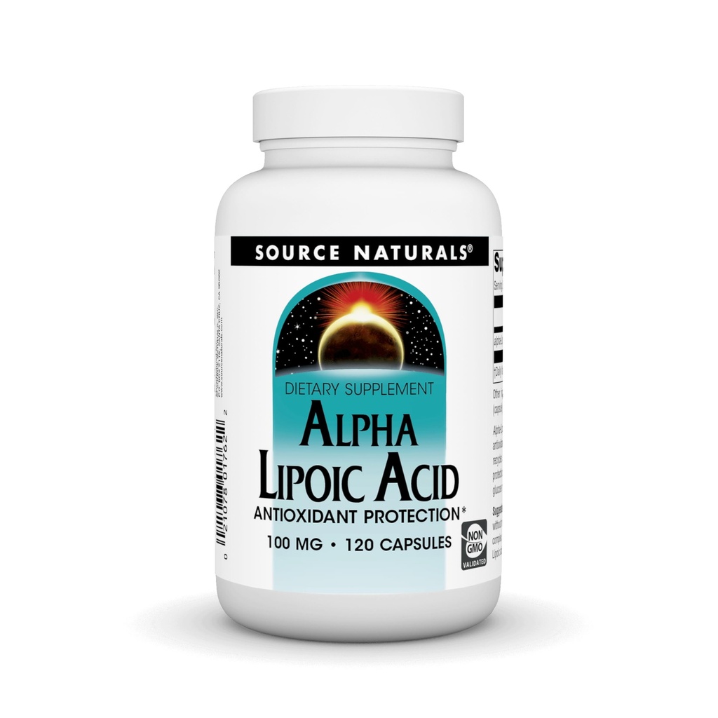 Kilde Naturals Alpha Lipoic Acid 100 mg understøtter sund sukkermetabolisme, leverfunktion & energidannelse - 120 kapsler