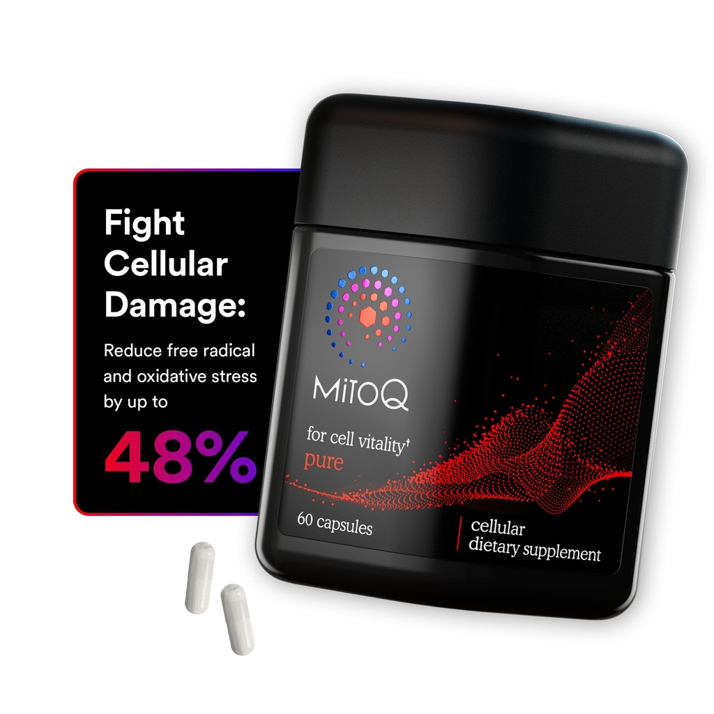 MitoQ Pure Advanced Mitokondria Supplement Superior Biotilgængelighed til CoQ10