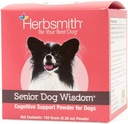 Herbsmith Senior Dog Visdom - Hundedemenstillæg - DHA for Senior Dog Brain Health - Senior Supplement for hunde - 150g