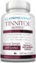 Godkendte videnskab Tinnitol - Tinnitus Support - Ease Ringing i Ørene - Boost Indre Øre Sundhed - 1 flaske - 3 måneders forsyning - Made in USA