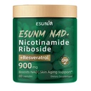 Nicotinamid Riboside 900mg, NMNH supplement Resveratrol kosttilskud, supplement til Anti- Aging, energi, Focus - 80 kapsler