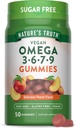Nature 's Truth Vegan Omega 3679 Gummies Yep 124; 50 Greve 124; Peach Flavor Yep 124; Non- GMO & Gluten Free Supplement