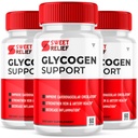 (3 Pack) Sweet Relief Glycogen Support for Joints Blood Vessel Cleaner Releaf, Sweetrelief Glycogen Support Kapsler, Glucogen O Neil Glyco Optimizer Cleanse Control Restore (180 Kapsler)