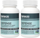 Benecin Defense 1500 mcg Stabilized Allicin per Capsule Measures 124; Plus høje mængder af SAC & Polyphenoler fra Black Garlic Measures 124; Kraftig støtte af immunforsvar & hjerte funktion Vegetariske Caps (1 greve (pakke med 180))