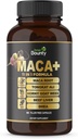 11-in-1 Energy Booster & Performance Supplement med Organic Maca Root, Tongkat Ali, Horny Geat Weed, Ginseng, Tribulus Terrestris & Beef Lever for mænd og kvinder - 60 Filler gratis kapsler