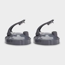 Nutrition Bullet Flip Top To- Go Lid (sæt af 2), Grey, .25 Lbs