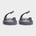Nutrition Bullet Flip Top To- Go Lid (sæt af 2), Grey, .25 Lbs
