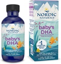 Nordic Naturals Baby 's DHA, Unflavored - 2 oz - 1050 mg Omega-3 + 300 IE vitamin D3 - Understøtter hjerne, Vision & Nervesystemet udvikling i babyer - Non- GMO - Servering Maj Vary