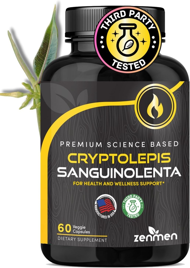 Zenmen Cryptolepis Sanguinolenta kapsler - immunforsvar og wellness support, fremstillet i USA - 60 kapsler