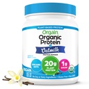 Orgain Organic Vegan Protein Powder + Havre Mælk, Vanilla Bean - 20g Plant Based Protein, Gluten Free, No Dairy, Soy eller Lactose Ingredienser, Lavsukker, Non- GMO, Kosher, For Shakes & Smoothies - 1.05lb