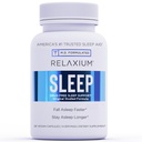 Relaxium Sleep Aid, 14-Day Supply, Non-Habit Forming, Kosttilskud til bedre søvn, Drug- Free, Stress Relief, med Magnesium, Melatonin, GABA, Kamille, Made in USA (28 Veganske Kapsler)