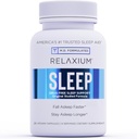Relaxium Sleep Aid, 14-Day Supply, Non-Habit Forming, Kosttilskud til bedre søvn, Drug- Free, Stress Relief, med Magnesium, Melatonin, GABA, Kamille, Made in USA (28 Veganske Kapsler)