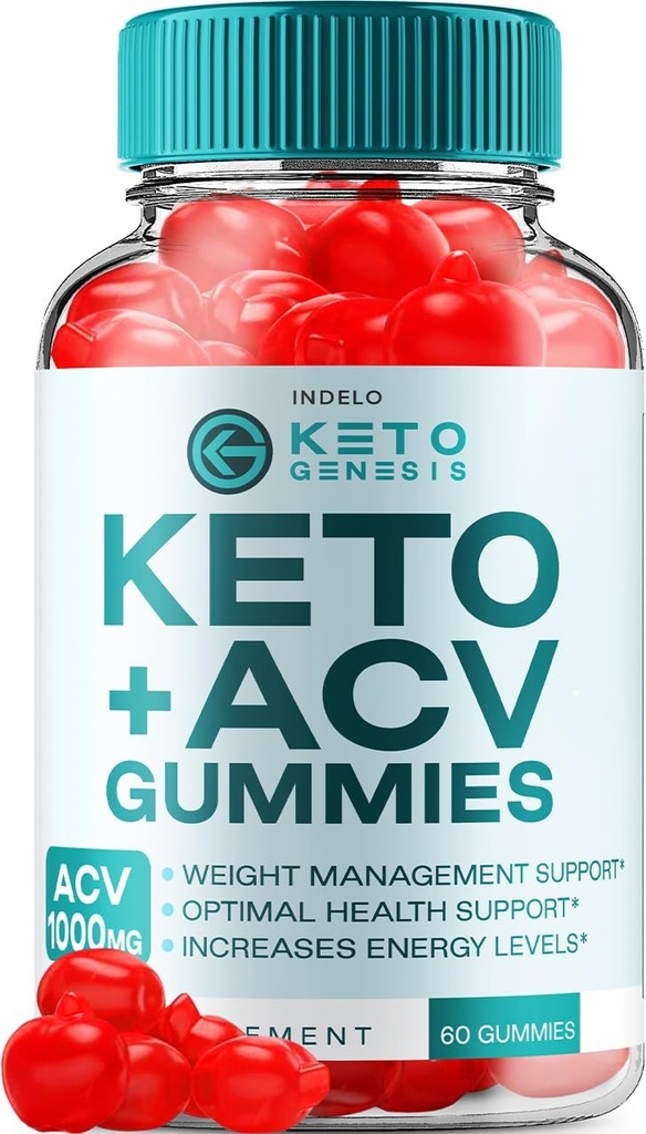 Keto Genesis ACV Gummies Advanced Gummies 1000mg, Genesis Keto + ACV Weight Management Gummies Apple Cider Vinagra Genesis Kosttilskud Genesis Gummies Anmeldelser Vitamin B12 B6 (60 Gummies)