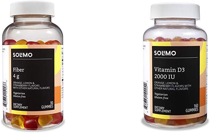Grundlæggende Fiber Gummies (90 Greve) og Vitamin D3 Gummies (160 Greve)