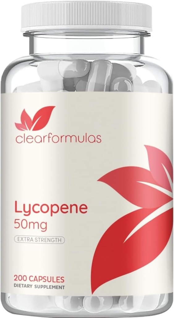 Tomatbaseret Lycopene supplement - Ekstra styrke Lycopene 50mg Non- GMO Super potent antioxidant og carotenoid hjerte og prostata sundhed supplement til mænd - Lavet i en cGMP US Lab (200 Servere)