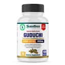 Sandhu 's Guduchi (Tinospora Cordifolia) Giloy 100 Vegetariske Kapsler Immunstøtte 1000mg per servering