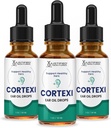Justified Laboratories (3 Pack Cortexi Ear Drops Cortexi Sund Eartromme Oil Understøtter Sunde Ears Premium Blend of Essential Olies 3 Flasker