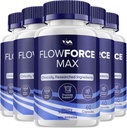 (5 Pack) FlowForceMax Prostata Support Kapsler - FlowForce Max Pills Supplement, Maksimal Styrke, Ny Forbedret Multivitamin Formulering, FlowForceMax Anmeldelser, 300 Kapsler