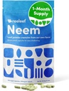 Pure Herbal Neem Leaf kapsler - 180 Count 330 mg - Ingen tilsætningsstoffer - Vegan