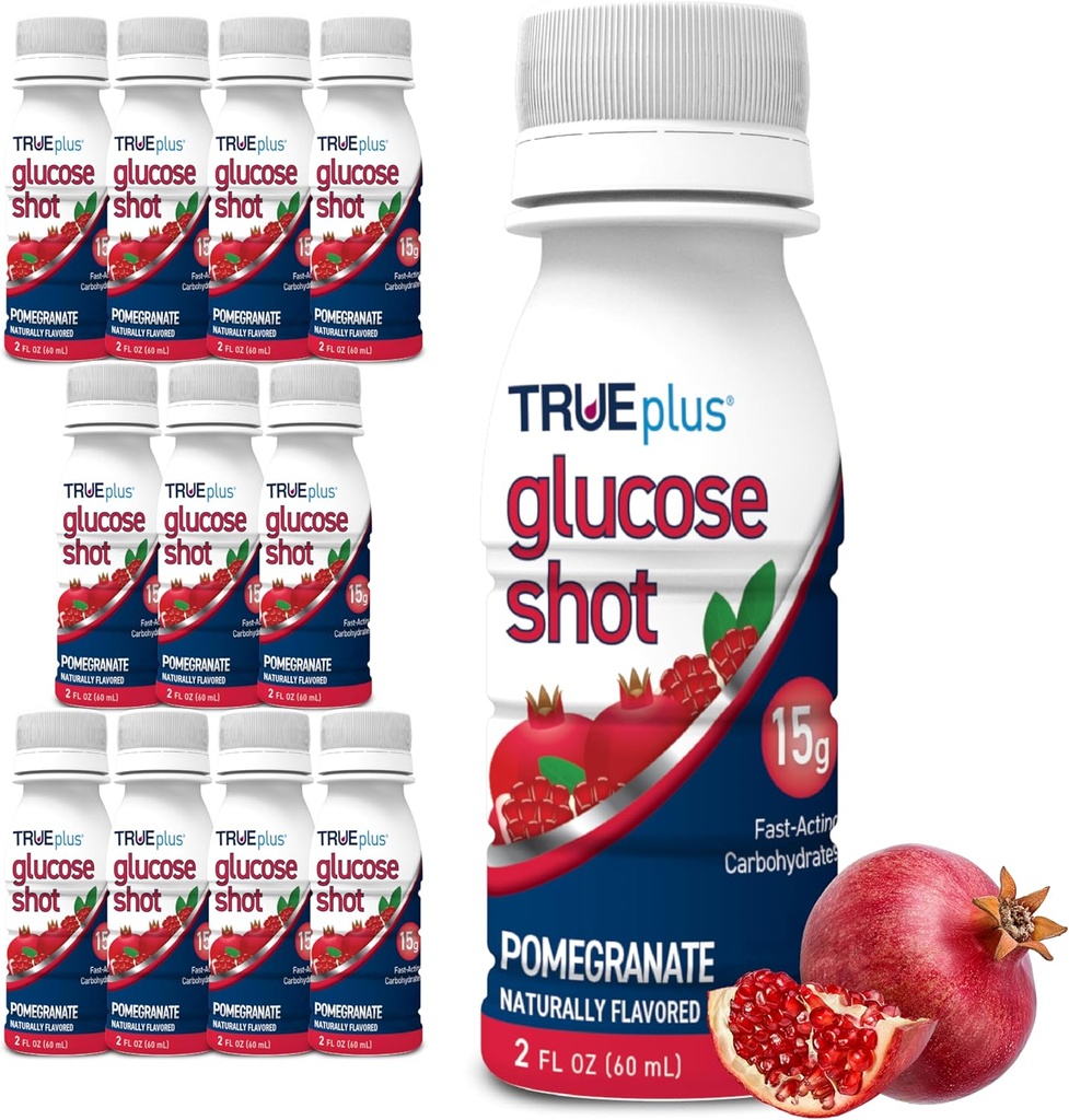 TRUEplus Glucose Shots 12 Flasker - Granatæbler