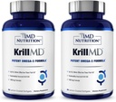1MD Nutrition KrillMD - Antarktis Krill Oil Omega 3 tillæg med Astaxanthin, EPA, DHA