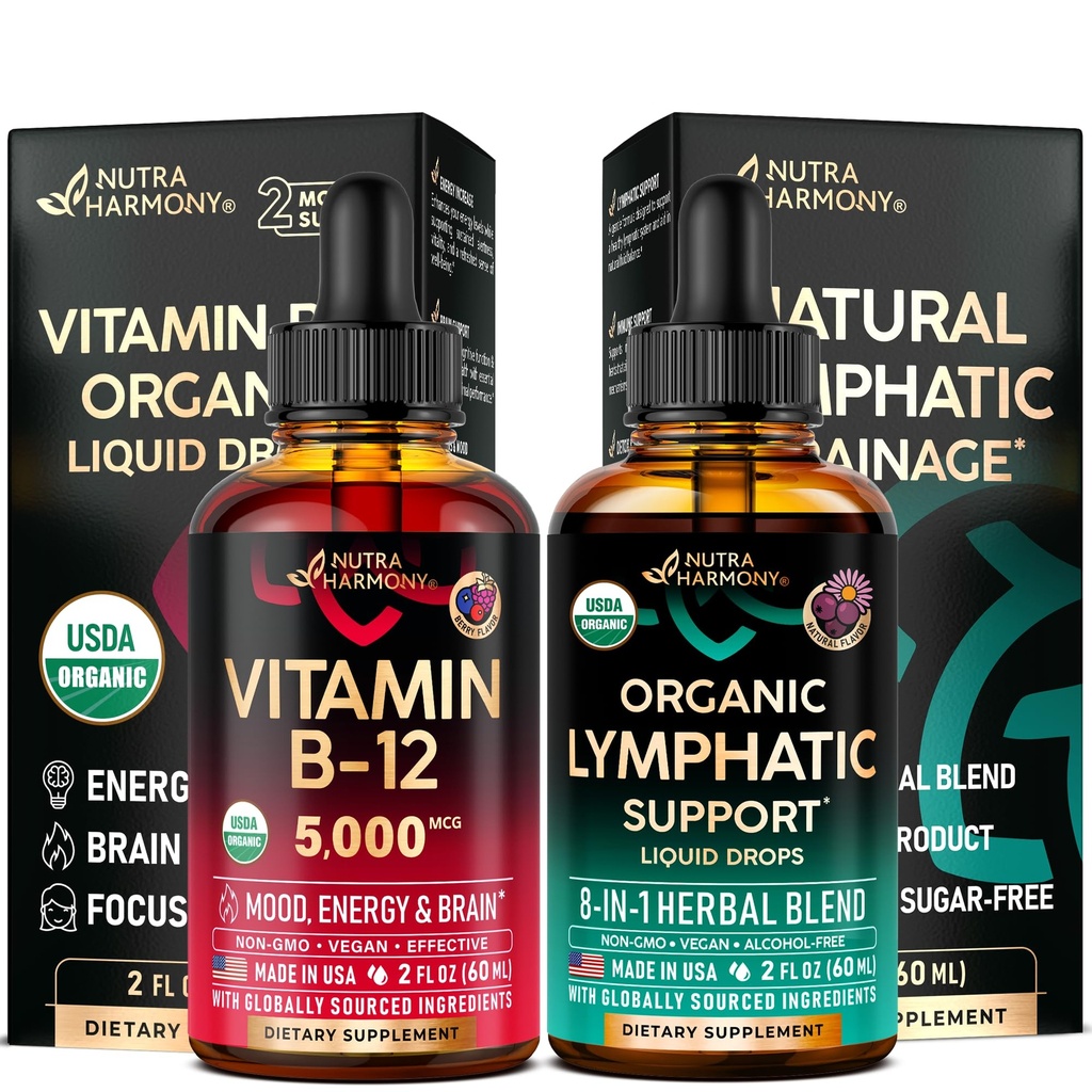 NUTRAHARMONY Energy, Focus, Mood, Brain Health & Immunsupport, Cleanse & Detox