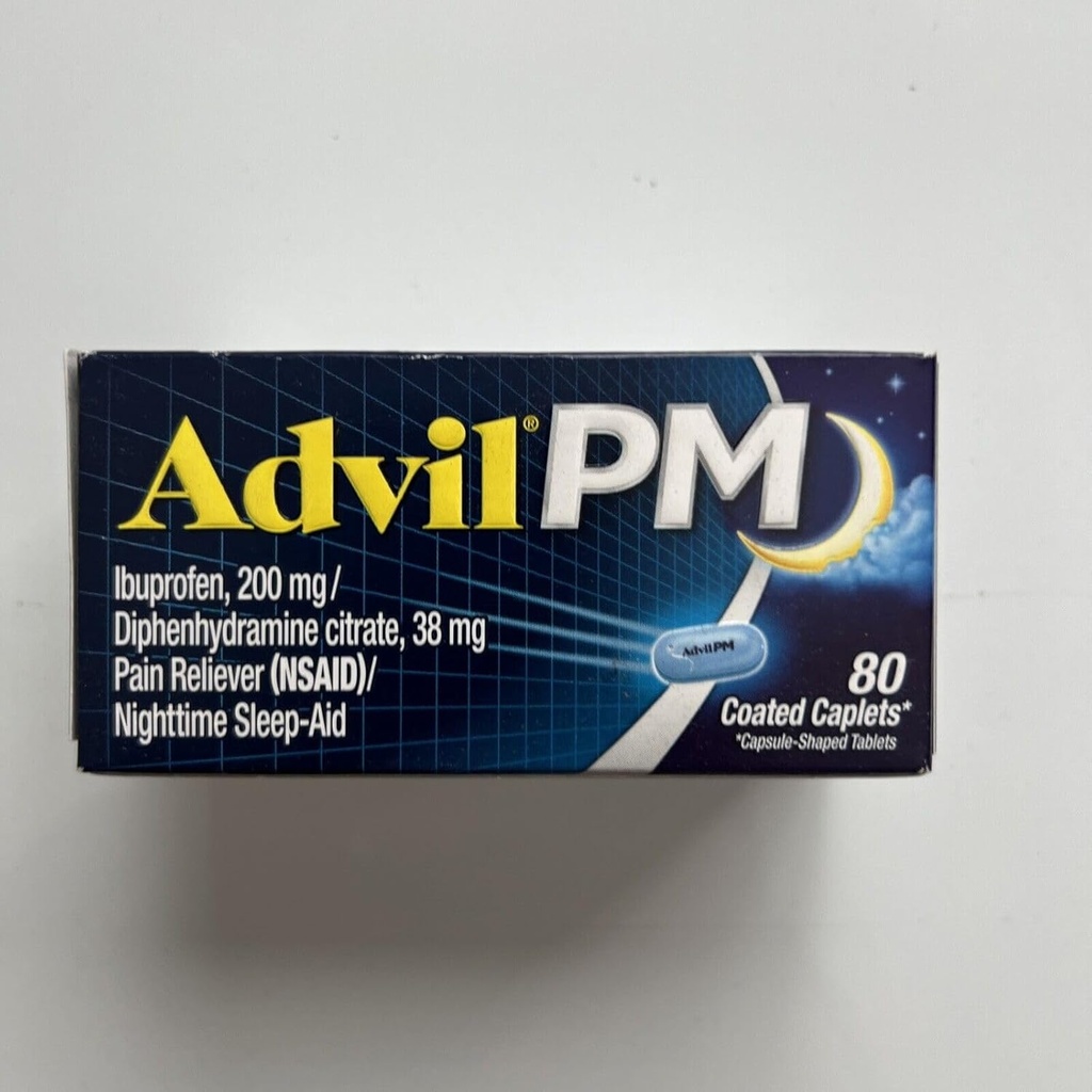 Advil PM 200 mg overtrukne kapsler 80 ea (pakning med 3)