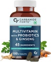 Generisk Rise Multivitamin tabletter til mænd og kvinder med probiotika supplement - 180 Veg tabletter