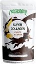 Frisk tørret Collagen Peptider & ChocoBanana Powder - Understøtter hår, hud, negle, knogler & joints - Type I & III Grass- Fed Collagen + Probiotika - Chokolade Banana Kanel Flavor - 10 Servering, 6 oz