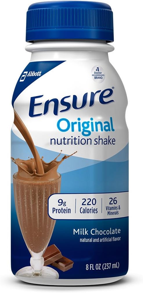 Sikre Original Nutrition Shake med 9 Bedste Protein, Meal Erstatning Shakes, Milk Chocolate, 8 fl oz (Pack of 16)