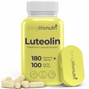 Luteolin Supplement 200mg - 180 Vegetariske Kapsler, 3 - Måned Supply - Styrke kognitiv funktion & Samlet sundhed - Lab testet, Made in USA, 2 Servering Størrelse