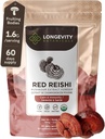 Longevity Botanicals Organic Reishi Mushroom Extract Powder 100g · 124; Koncentreret 10: 1 Ratio · 124; 100% Fruiting Bodies