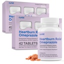 Curist Omeprazol 20mg Tablets Bulk Pack - 84Count Delayed- Release Tablets - Acid Reflux Medicine for Heartburn Relief (2 pakker med 42 tabletter - 84 i alt)