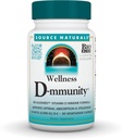 Kilde Naturals Wellness D- mity, Bio- Alignied Vitamin D Immun Formel, Understøtter Optimal Absorbtion og Udnyttelse *, 125 mcg (5.000 IE) D- 3- 30 Vegetariske kapsler