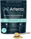 Senior Dog Powder Supplement & Food Topper - 63 Ingredienser til fælles, Gut, Immun & Brain Health - Daglig Longevity Multivitamin med Glucosamin, Probiotika, og Fish Oil Medic124; 120 Scoops