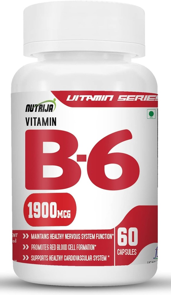 Vitamin B6 kapsler (120 kapsler)
