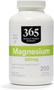 365 af Whole Foods Market, Magnesium 200mg, Vegan, 250 tabletter