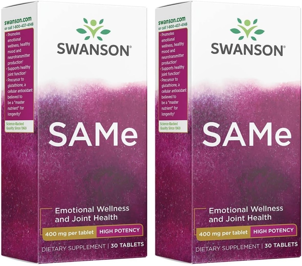 Swanson Same - High Potency 400 mg 30 Tabs (2 Pack)