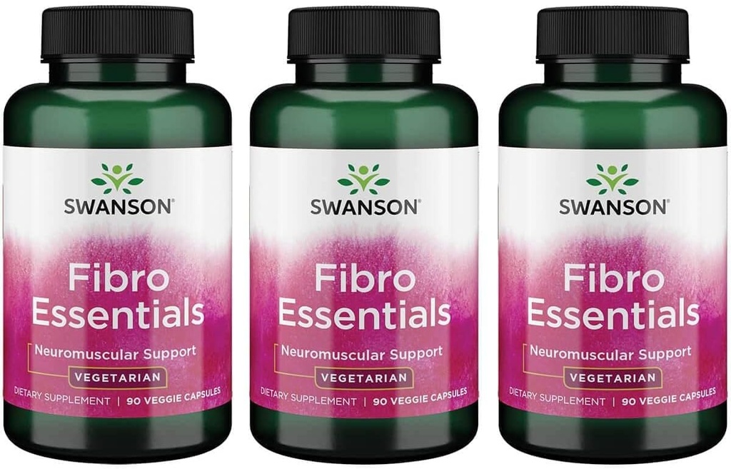 Swanson Fibro Essentials 90 Veg Kapsler (3 Pack)