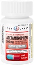 Gericare Ekstra Styrke Acetaminophen 500 mg hurtig frigivelse Gelcaps, Smerte Relief 100 Greve (pakke med 1)