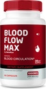 NutraRize Blood Flow Max Kapsler, Advanced Blood Support Formel, Maksimal styrke supplement til sund blodcirkulation, Alle naturlige Vitamin piller til Samlet Wellness, Anmeldelser (60 Kapsler)