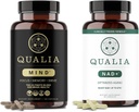 Qualia Life Sciences Bundle Qualia Mind & Qualia NAD + Top Brain Supplement Capsule for Memory, Focus, og koncentrering, Kan boost NAD + Niveauer op til 50%