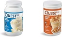 Quest Nutrition Vanilla Milkshake Protein Powder, 24g protein, 1g sukker, lav carb, gluten fri, 3 Pund, 43 portioner & kanel Crunch Protein Powder, 20g protein, 2g netto carb, 1g sukker