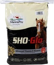 Sho- Glo Horse Vitamin & Mineral Supplement - Manna Pro - Komplet daglige hestekompleks for sund hud, Coat & Hooves - Forstærket med antioxidanter, Aminosyrer & essentielle næringsstoffer - 25 LB taske