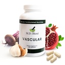 M.D. Vaskulære - Ekspert Formuleret supplement - Vaskulære & samlede wellness mål - Korrekt flow, numre, Balance - Kraftfuld hvidløg, Ingefær, L- Arginin, Pomegranat - 120 kapsler (pakke med 2)
