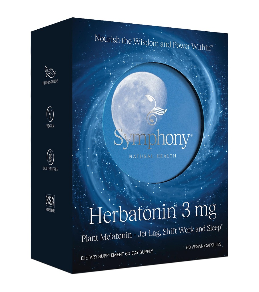 Herbatonin 3mg - Den eneste naturlige plante Melatonin naturlige søvn cyklus, kropsur og circadian Rhythm support til Jet Lag, 60 Vegan kapsler (60 dages forsyning)